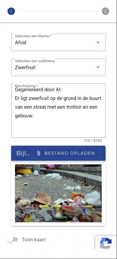 3P Meldpunt — mobiele interface